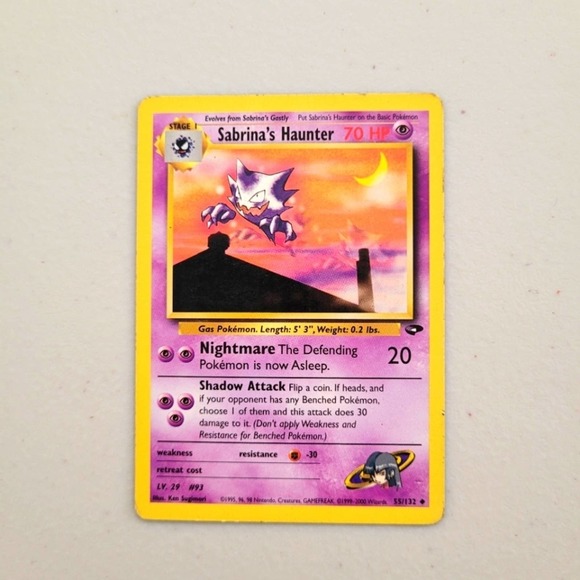 Classic Sabrina's Haunter Gym Challenge 55/132 Uncommon Pokemon Card - Picture 1 of 2